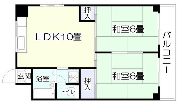 キャッスル305の物件間取画像